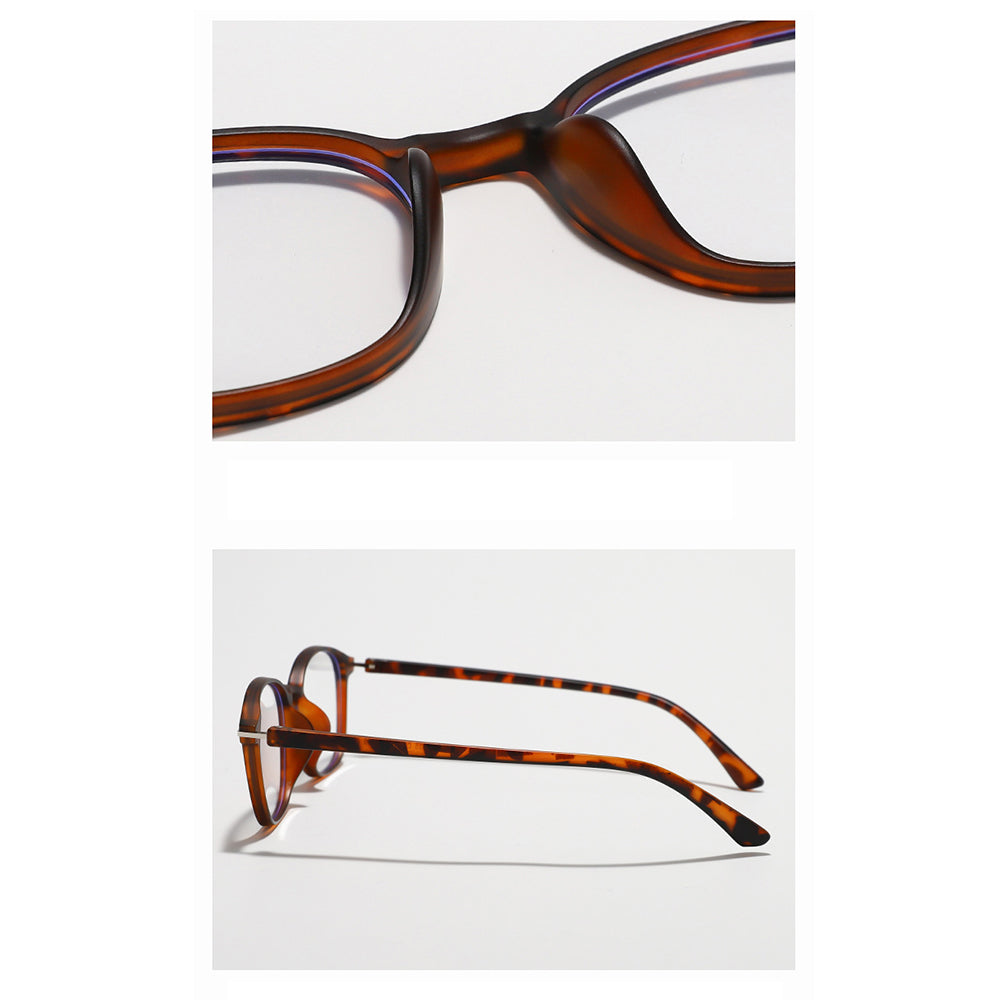 Unisex Computerbriller Techsuit 6635, Anti-Blåt Lys, Sort Lilla