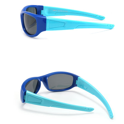 Børne Sport Solbriller Techsuit 800-C11, Polariserede, Sorte