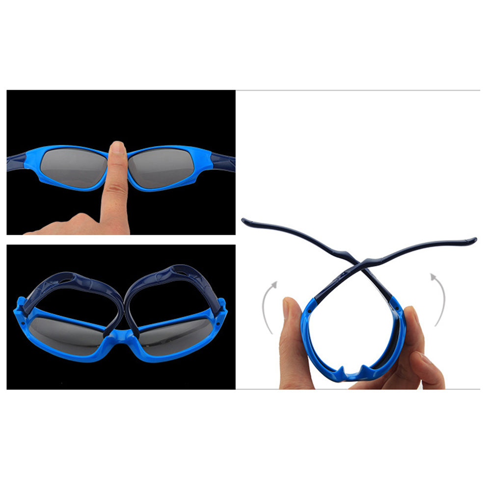 Børne Sport Solbriller Techsuit 800-C11, Polariserede, Sorte
