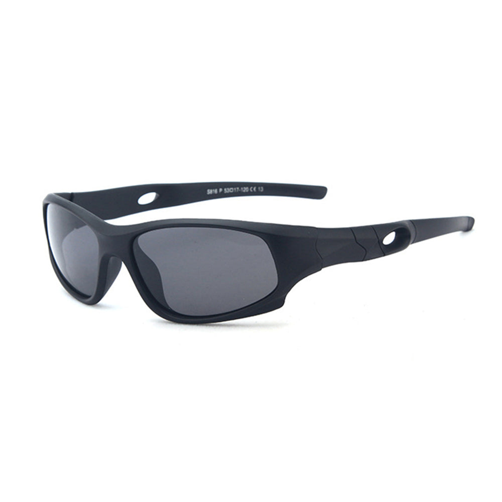 Børne Sport Solbriller Techsuit 816-C13, Polariserede, Sorte