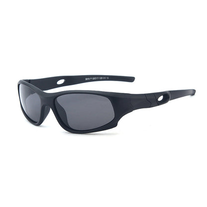 Børne Sport Solbriller Techsuit 816-C13, Polariserede, Sorte