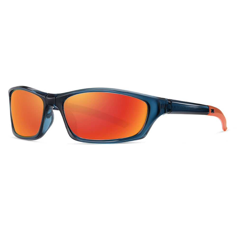 Unisex Cykelbriller Techsuit 24101, Polariserede, Sorte og Orange