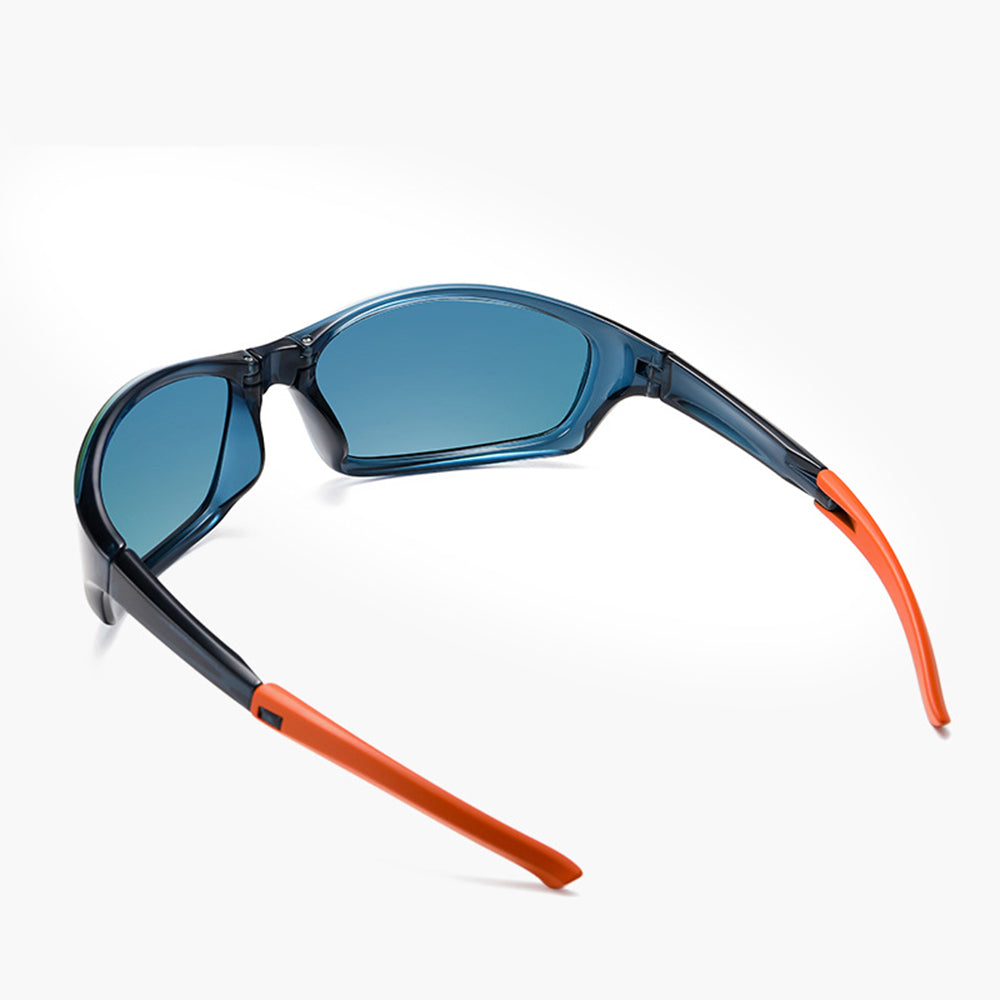 Unisex Cykelbriller Techsuit 24101, Polariserede, Sorte og Orange