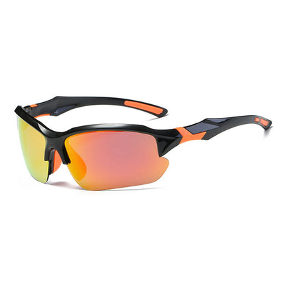 Unisex Cykelbriller Techsuit 9301, UV-beskyttelse, Sorte Orange