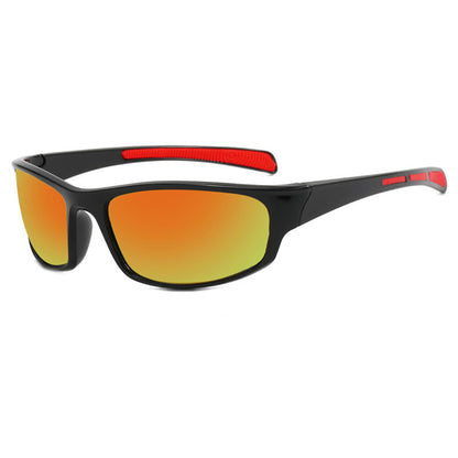 Unisex Cykelbriller Techsuit 9937, Sorte Orange