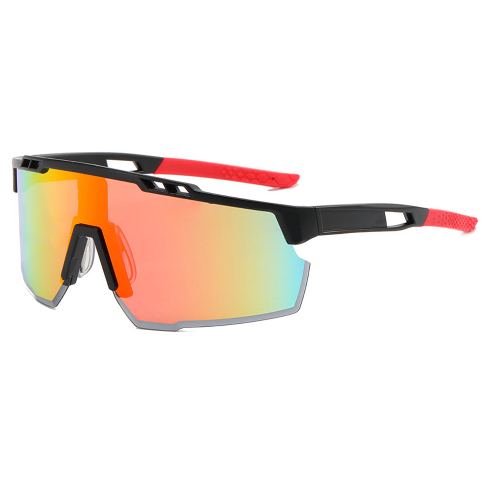 Unisex cykelbriller Techsuit 9963, sorte og orange