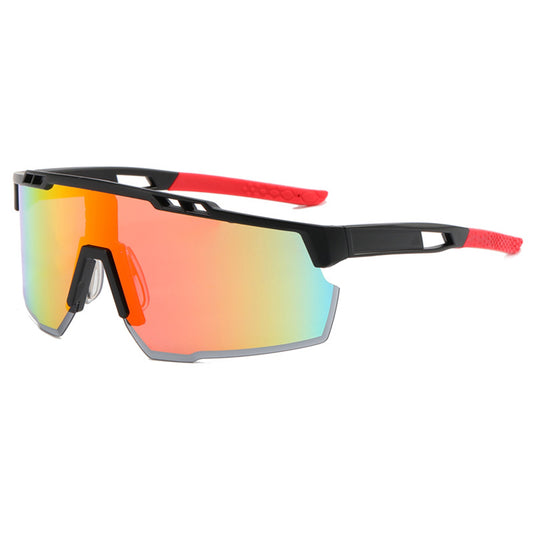 Unisex cykelbriller Techsuit 9963, sorte og orange