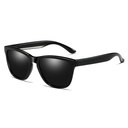 Herre Solbriller Techsuit 0717, Polariserede, UV-beskyttelse, Sorte