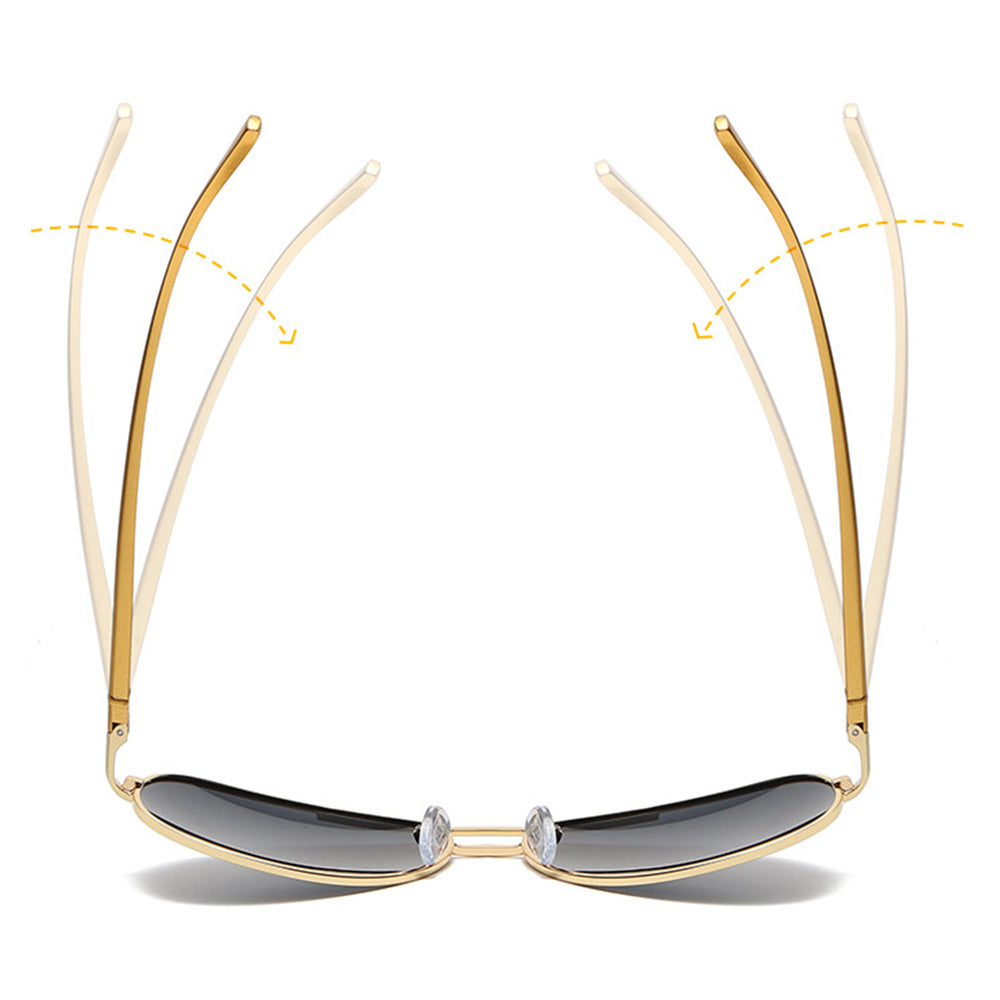 Herre Solbriller Techsuit 2150, Polariserede, UV-beskyttelse, Guld Grønne