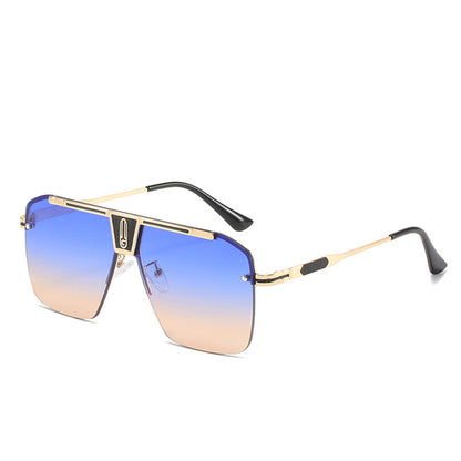 Herre Solbriller Techsuit 2576, Guld Blå Brun