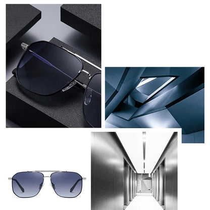 Herre Solbriller Techsuit 8538, Polariserede, UV-beskyttelse, Grå Brun