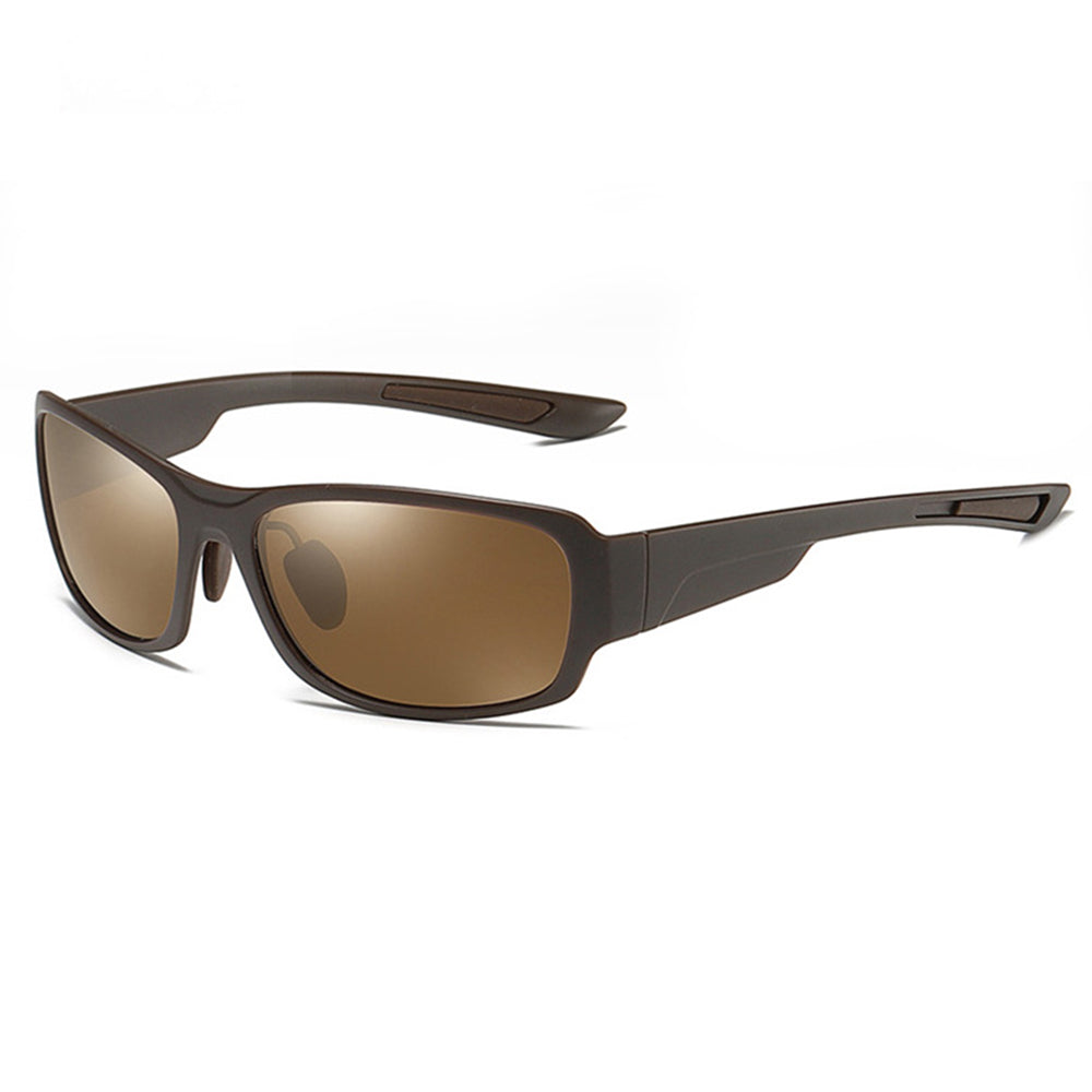 Herre Solbriller Techsuit MM108, Polariserede, UV-beskyttelse, Brune