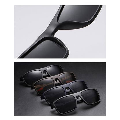 Herre Solbriller Techsuit TR90 (MM101), Polariserede, UV-beskyttelse, Mat Sort Grå