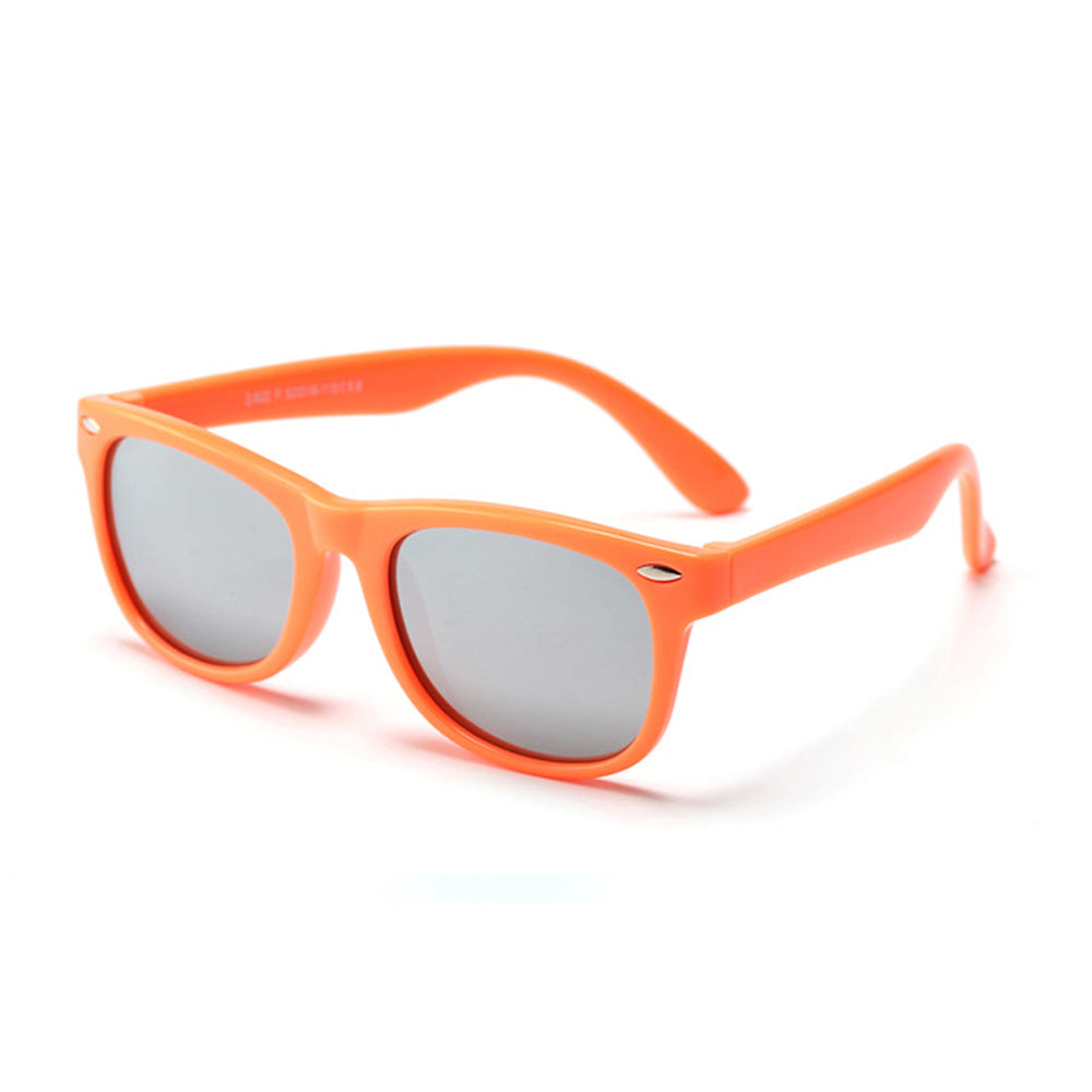 Børne Solbriller Techsuit D802, Polariserede, UV-beskyttelse, Orange
