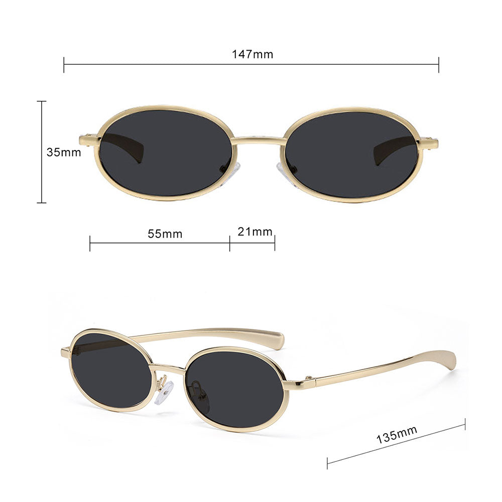 Dame Solbriller Techsuit 3220, Guld Sorte