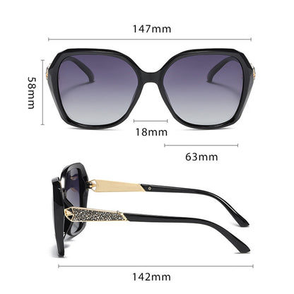 Dame Solbriller Techsuit 5599, Polariserede, UV-beskyttelse, Brun