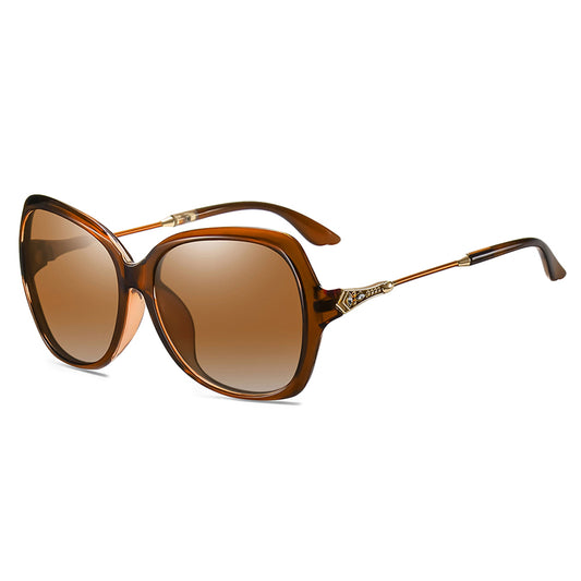 Dame Solbriller Techsuit 8881, Polariserede, UV-beskyttelse, Brun