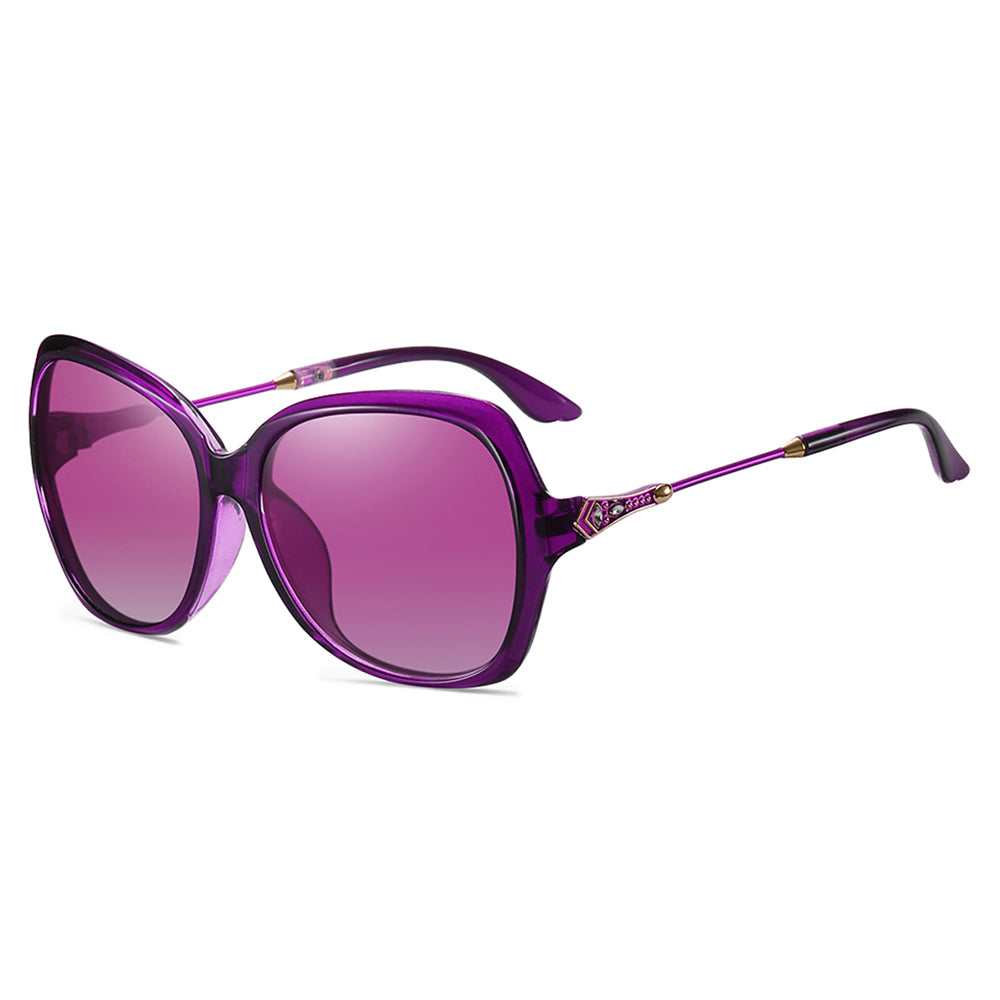Dame Solbriller Techsuit 8881, Polariserede, UV-beskyttelse, Lilla