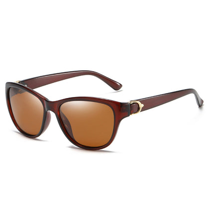 Dame Solbriller Techsuit A572, Polariserede, UV-beskyttelse, Brun