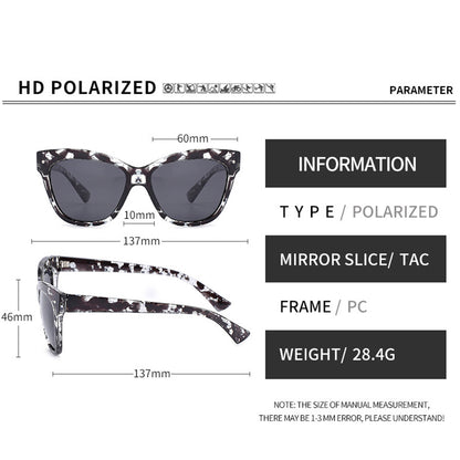 Dame Solbriller Techsuit OD8155-C3, Polariserede, UV-beskyttelse, Sort Brune