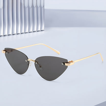 Dame Solbriller Techsuit S099, Guld og Sort