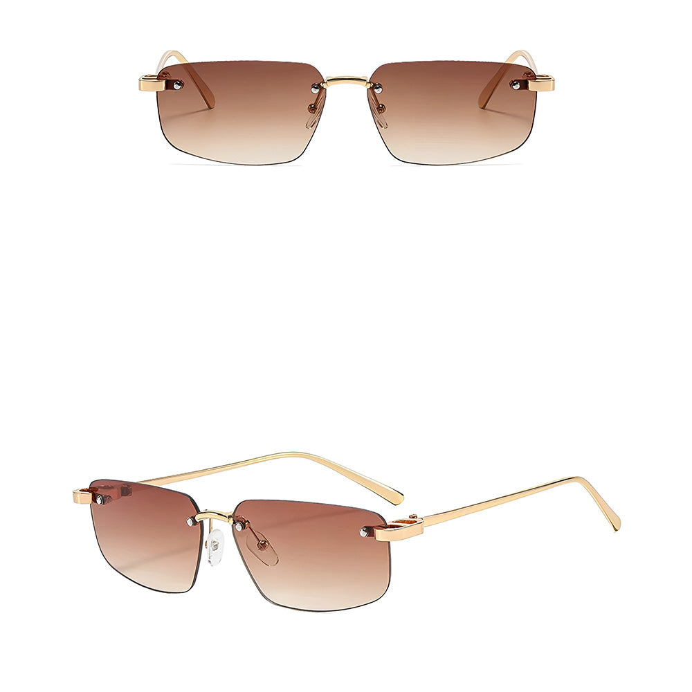 Unisex Solbriller Techsuit S098, Guld Lys Brun