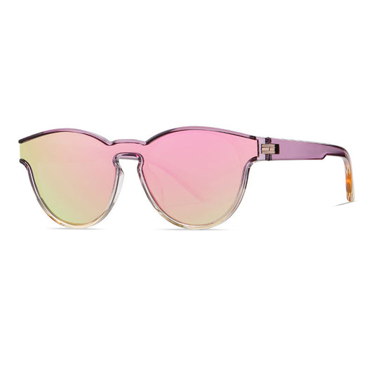 Unisex Techsuit TR7545 Sunglasses, Polarized, UV Protection, Purple Yellow Pink