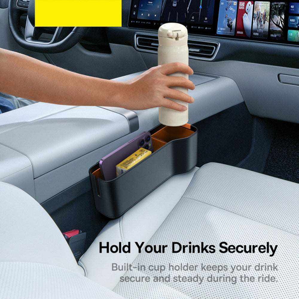 Baseus OrganizeFun bilorganisator til rummet mellem konsollen og sædet, Sort C20256502111-00