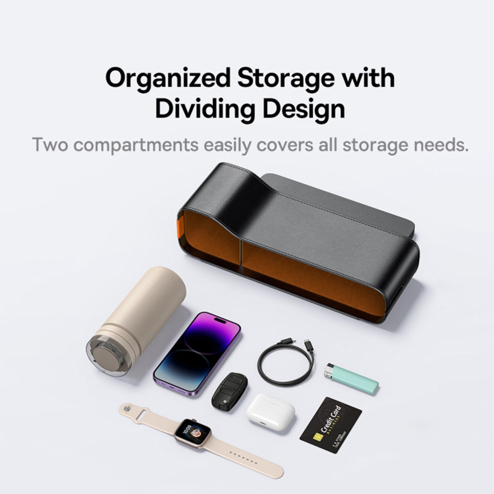 Organizator Auto Baseus OrganizeFun pentru spatiu dintre consola si scaun, Negru C20256502111-00