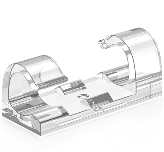 Kabelorganisator CableCreation CT1001, Sæt med 50 stk, Transparent