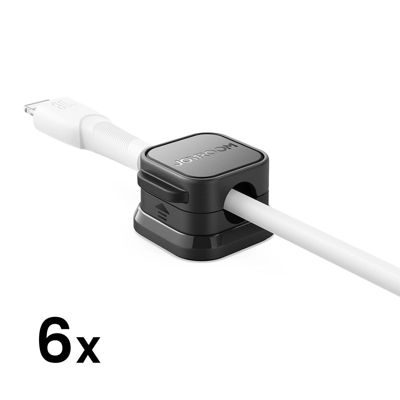 Kabelorganisator Joyroom JR-ZS368, Sæt med 6 Stykker, Sort
