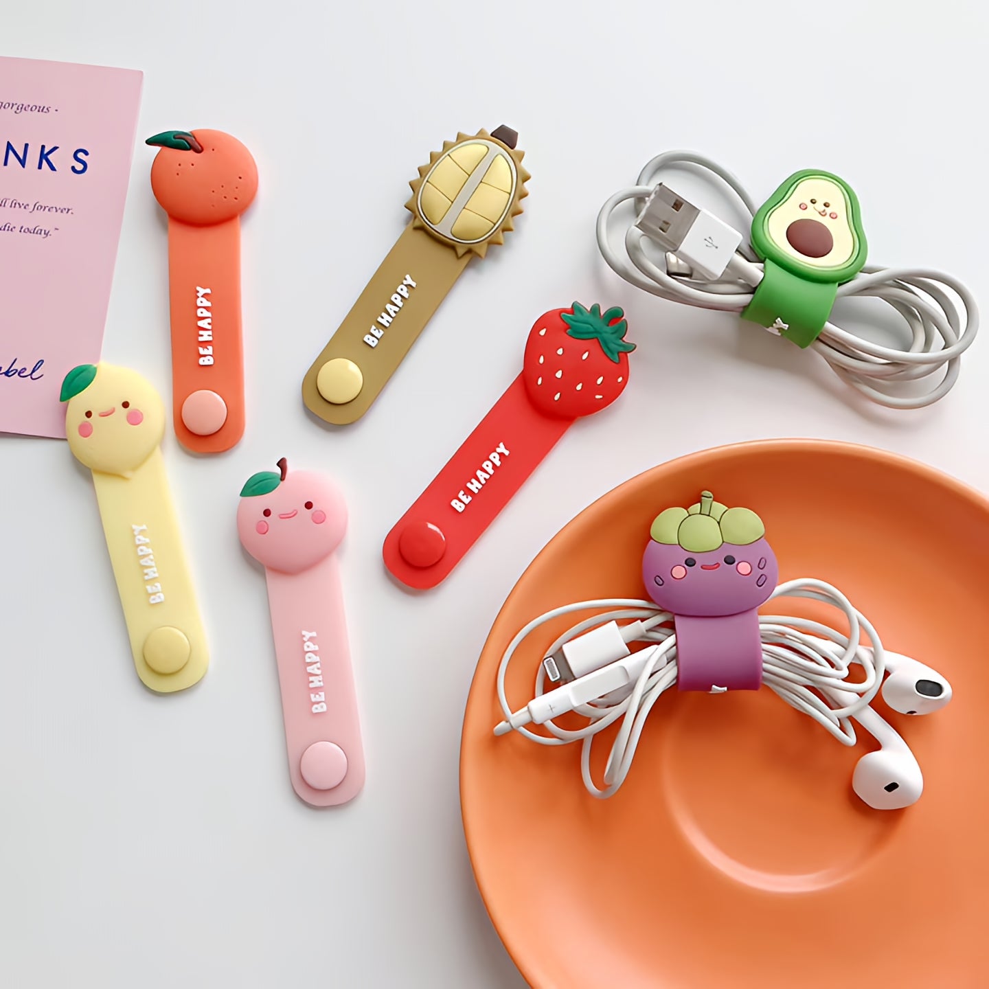 OEM Pixie Strawberry Kabelorganisator, Multifarvet
