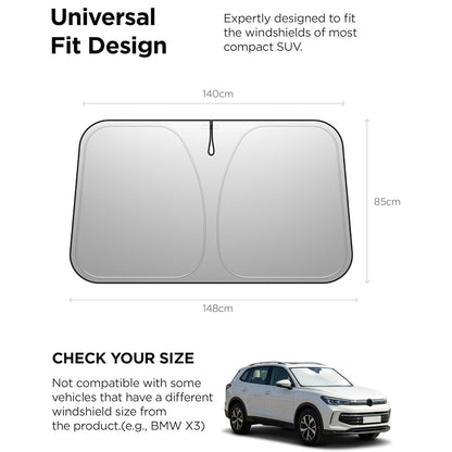 Spigen UO260 bilsolskærm til forrude, 85 cm x 148 cm ACP11460