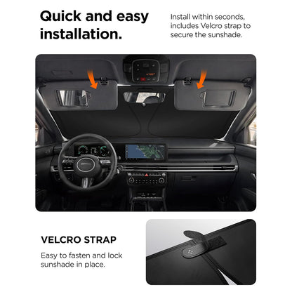 Spigen UO260 bilsolskærm til forrude, 85 cm x 148 cm ACP11460
