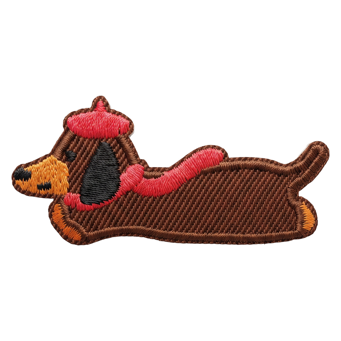 Patch / Tekstilpatch OEM Dachshund, Sæt med 3 stk, Multifarvet