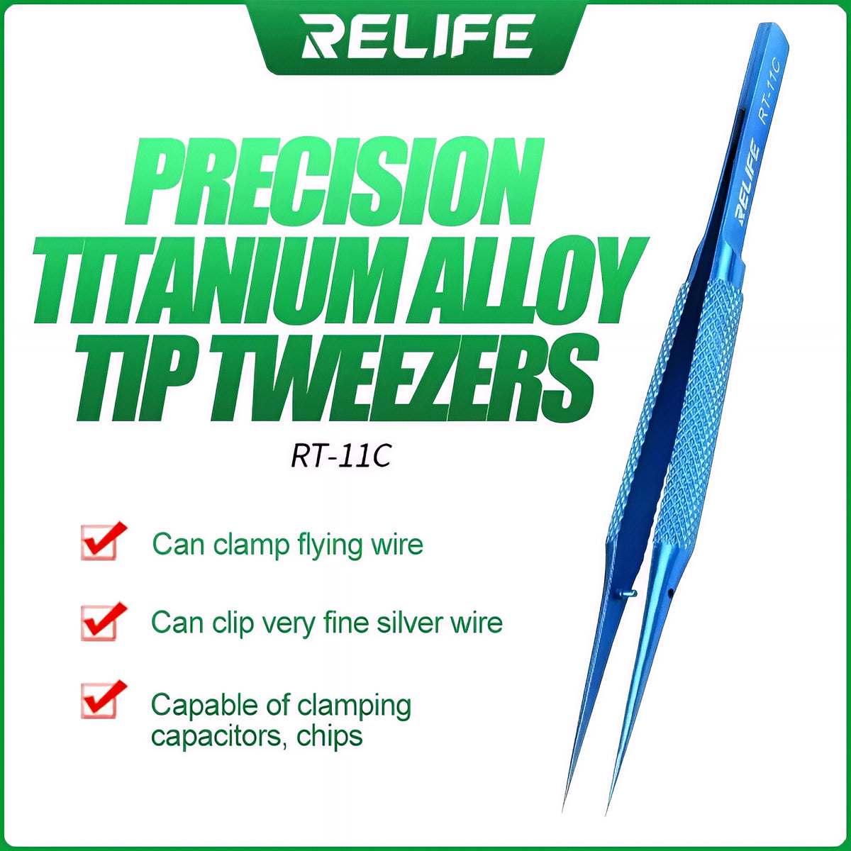 Relife RT-11C Skarp Pincet
