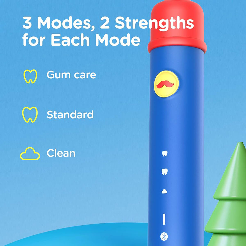 Bitvae BVK7S Kids elektrisk tandbørste, Blå Rød