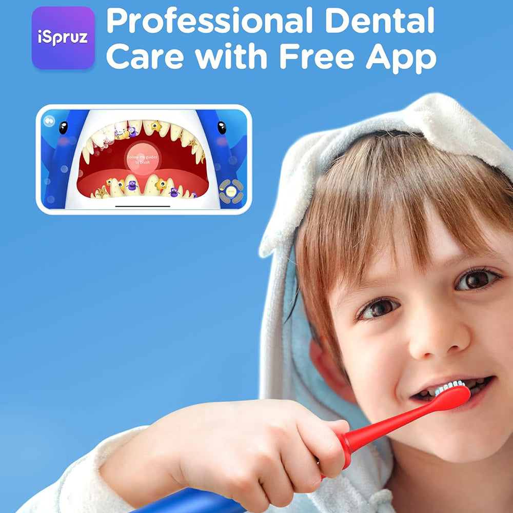 Bitvae BVK7S Kids elektrisk tandbørste, Blå Rød