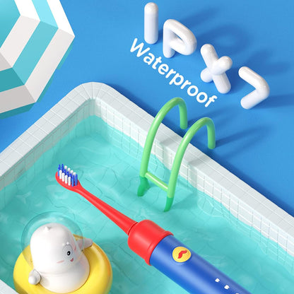 Bitvae BVK7S Kids elektrisk tandbørste, Blå Rød