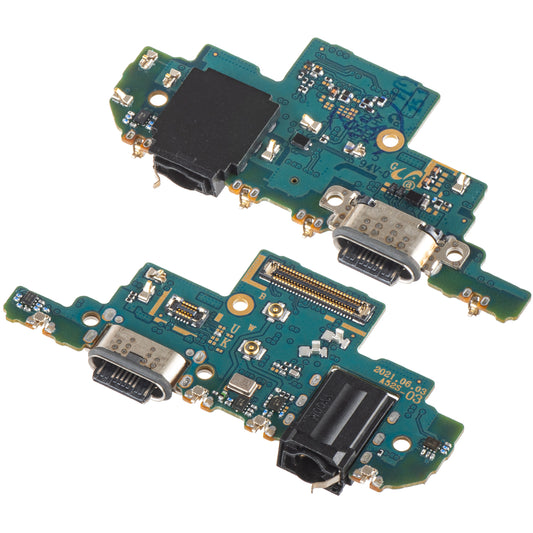 Opladnings-, lyd- og mikrofonstikplade til Samsung Galaxy A52s 5G A528, version K2