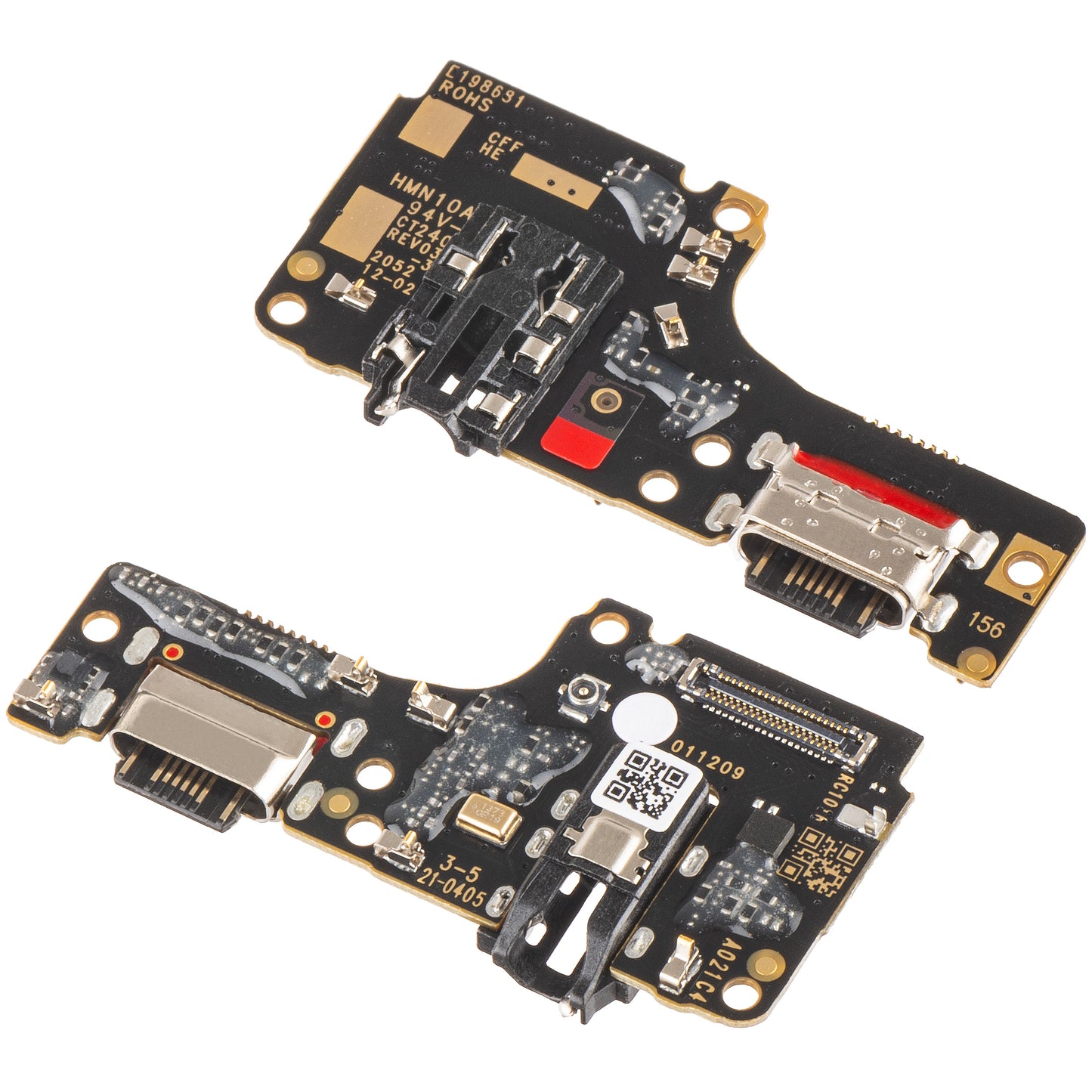 Opladnings-, lyd- og mikrofonstikplade til Xiaomi Poco M5s / Redmi Note 10S / Note 10