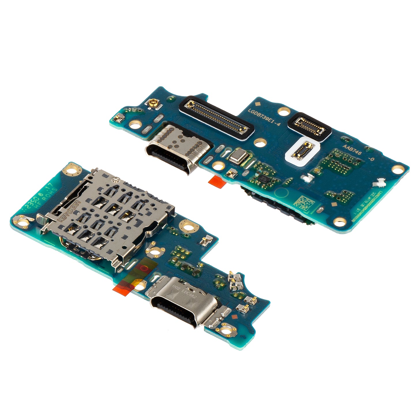 Kort med opladningsstik - mikrofon - Realme 12+ / 12 SIM-læsermodul, servicepakke 621024000075