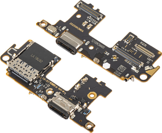 Plade med Opladningsstik - Mikrofon - SIM-kortlæser Modul Xiaomi Mi 11 5G, Servicepakke 56000F00K200