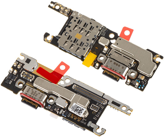 Plade med opladningsstik - Mikrofon - SIM-kortlæsermodul Huawei Pura 80 Ultra, Servicepakke 02357ECV