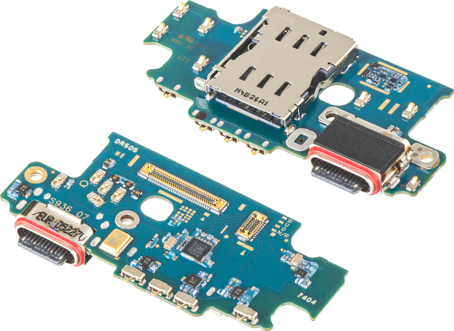Opladningsstik - Mikrofon - SIM-kortlæser Modul Samsung Galaxy S25+ S936, Swap GH96-18237A