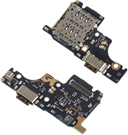 Plade med opladningsstik - Mikrofon - SIM-kortlæsermodul Xiaomi Poco M7 Pro 5G / Redmi Note 14 5G, Servicepakke 56002100O1700