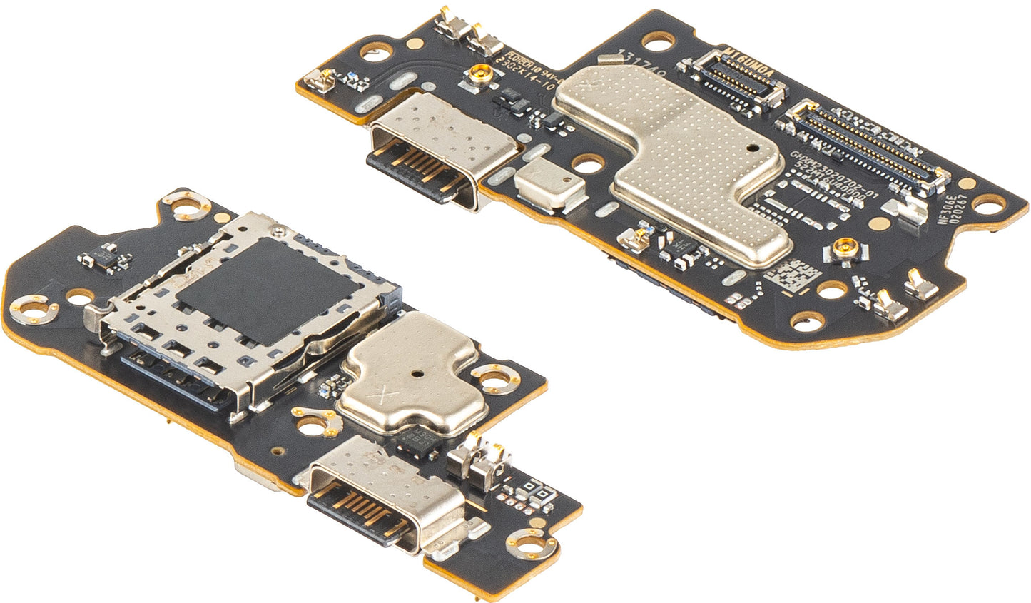 Ladekonnektor Kort - Mikrofon - SIM-læsermodul Xiaomi Redmi Note 12 Pro+, Servicepakke 560002M16U00