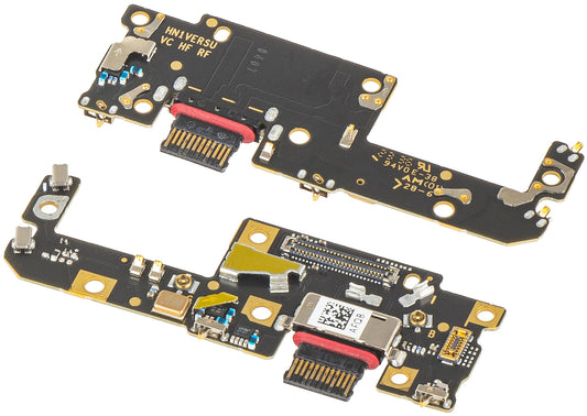 Plade med Opladningsstik - Mikrofon Honor Magic V2, Swap