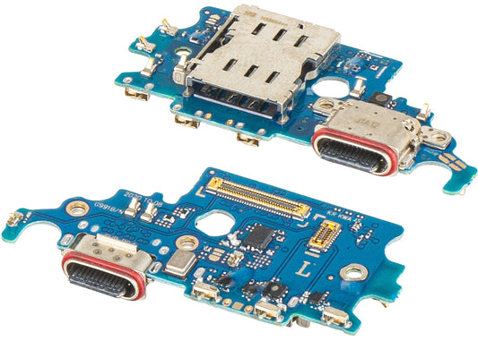 Opladerstikplade - Mikrofon - SIM-kortlæsermodul Samsung Galaxy S21 5G G991