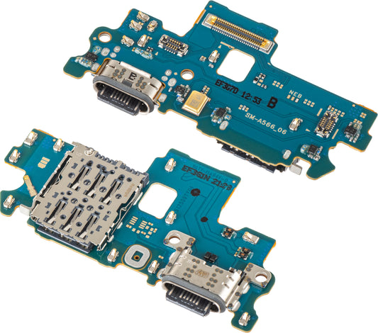 Opladningsstik - Mikrofon - SIM-kortlæser Modul Samsung Galaxy A56 A566, Servicepakke GH96-19091A